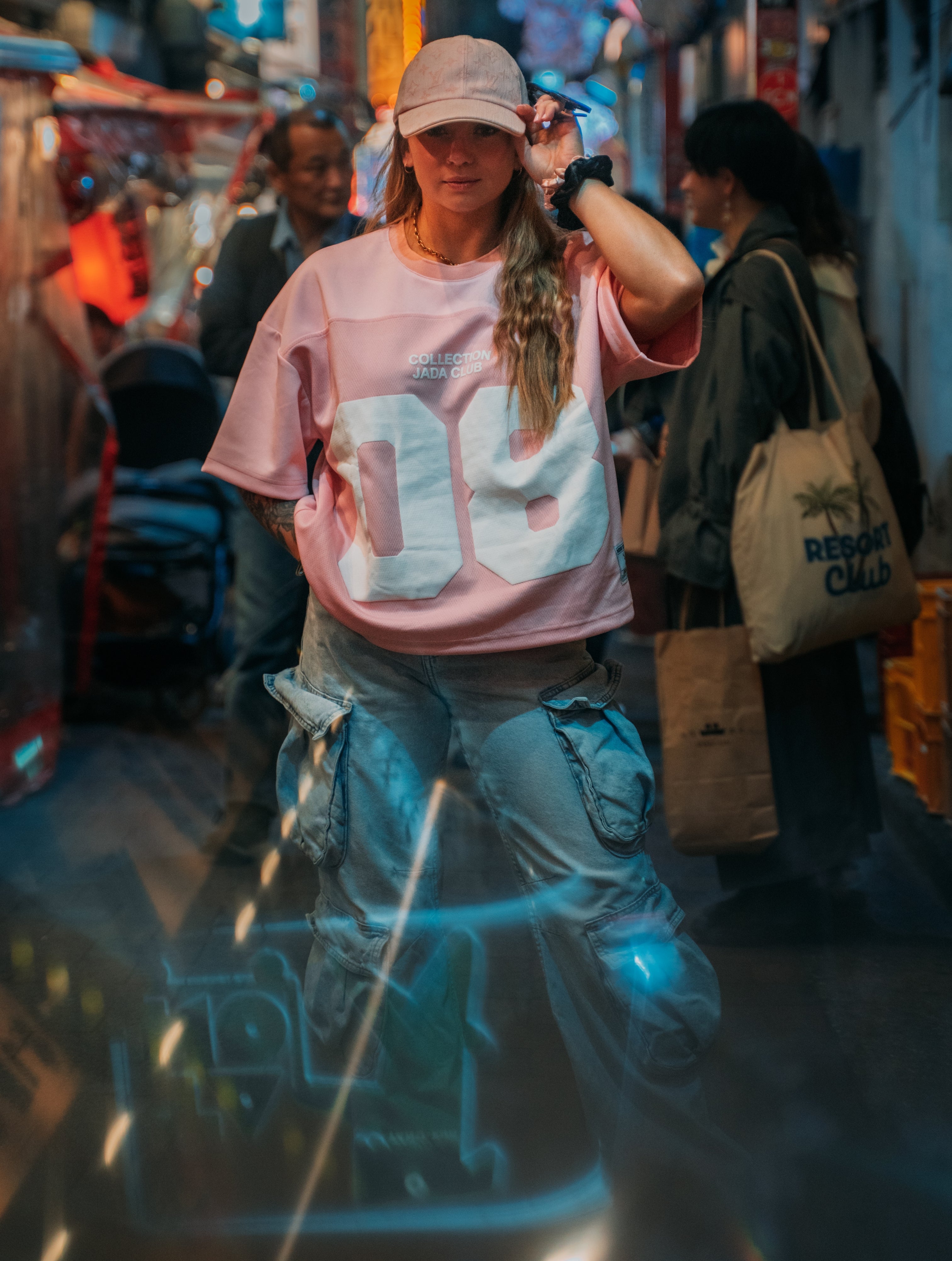 T-Shirt Oversize Mesh - Édition Pink