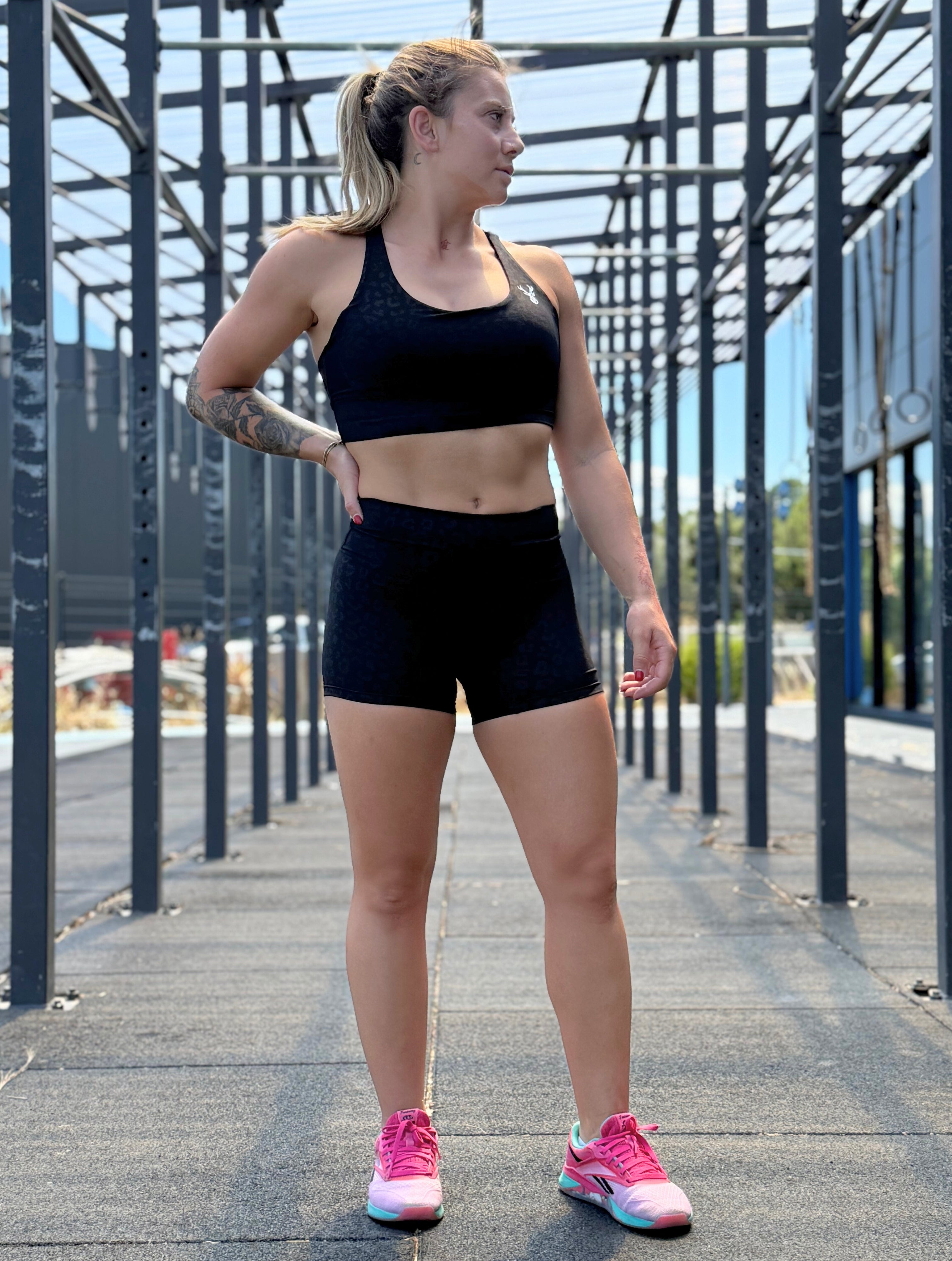 Brassière Léopard Black