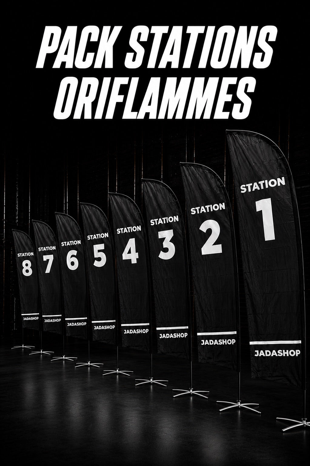 Pack Oriflammes - Stations numérotées